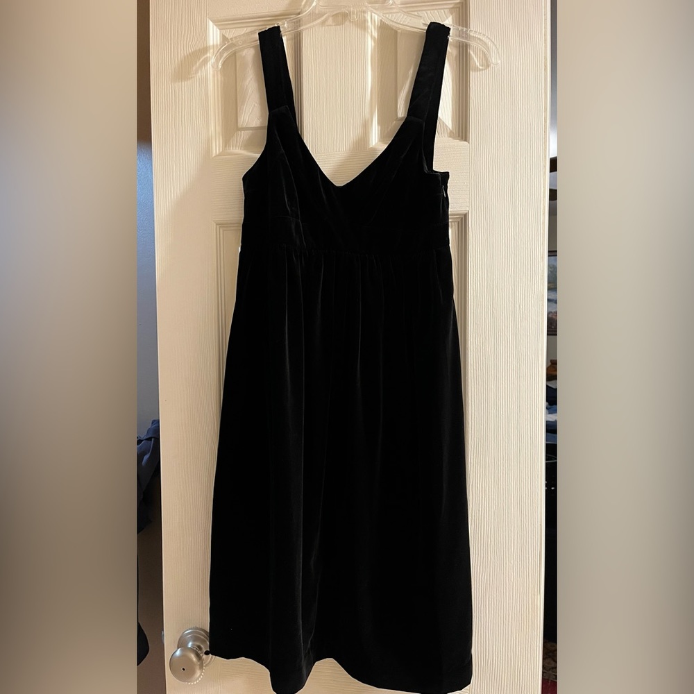 Black Velvet midi length dress